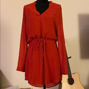 Orange size large dress